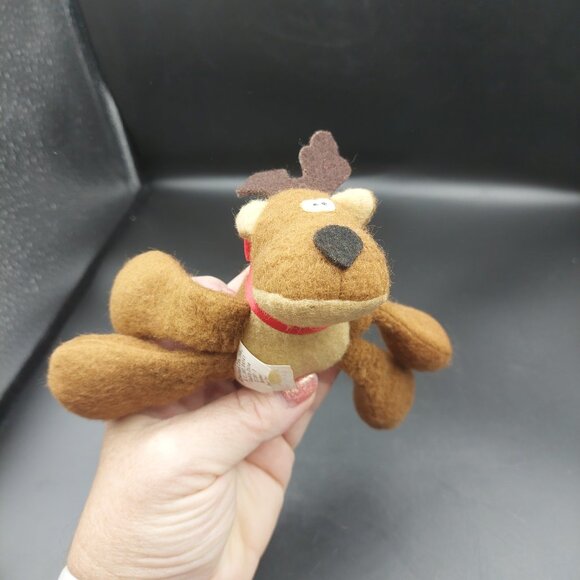 4 Vintage 1980s Hallmark Burger King Reindeer Randy Rodney Rhonda Ramona Plush - Picture 9 of 10